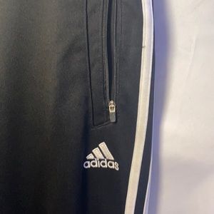 Adidas soccer pants with zip up pockets and ankles